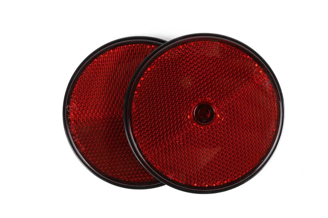 Benson Reflector Rond Rood - 85 mm - Set van 2 - Schroefbevestiging