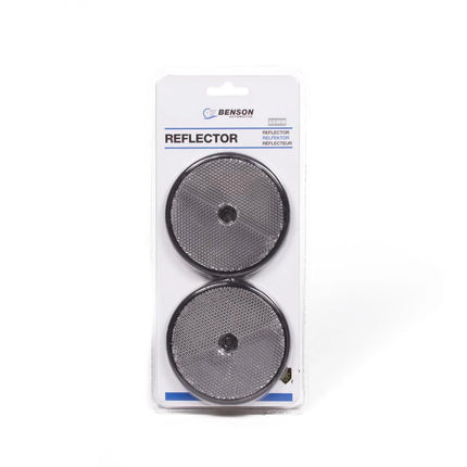Benson Reflector Rond Wit - 85 mm - Set van 2 - Schroefbevestiging