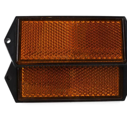 Benson Reflector Rechthoek Oranje - 100 x 40 mm - Set van 2 - E-Keur