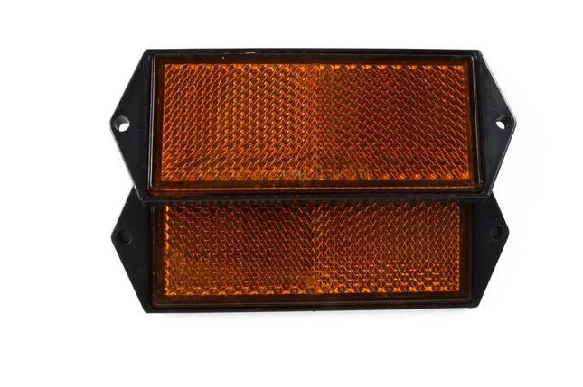 Benson Reflector Rechthoek Oranje - 100 x 40 mm - Set van 2 - E-Keur