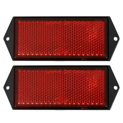 Benson Reflector Rechthoek Rood - 100 x 40 mm - Set van 2 - E-Keur