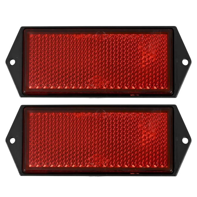 Benson Reflector Rechthoek Rood - 100 x 40 mm - Set van 2 - E-Keur