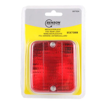 Benson Mistachterlicht Compact - 85 x 75 mm - Rood - E-Keur