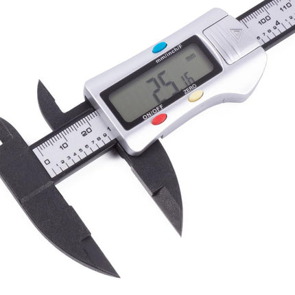 Benson Digitale Schuifmaat – 150 mm – Carbon – LCD Display – Nauwkeurig