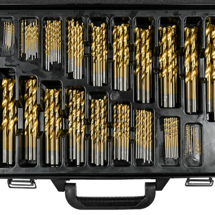 Hofftech HSS Titanium Metaalborenset - 170-delig - In Luxe Metalen Koffer