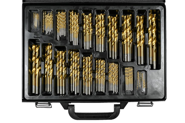 Hofftech HSS Titanium Metaalborenset - 170-delig - In Luxe Metalen Koffer