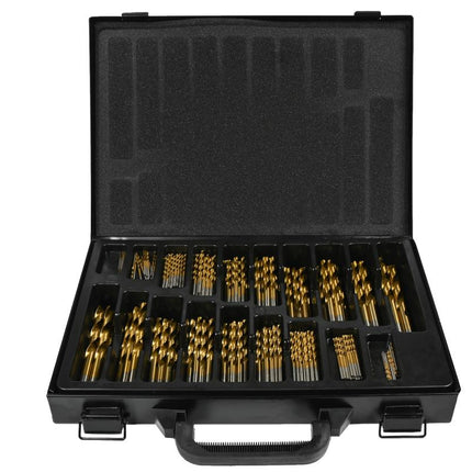 Hofftech HSS Titanium Metaalborenset - 170-delig - In Luxe Metalen Koffer