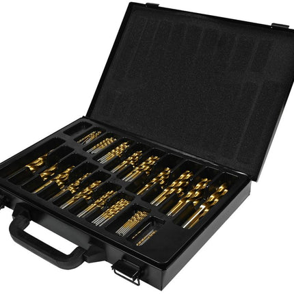 Hofftech HSS Titanium Metaalborenset - 170-delig - In Luxe Metalen Koffer