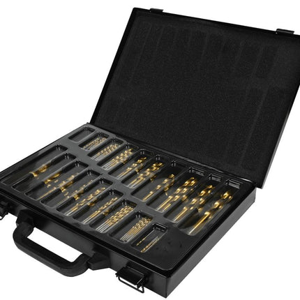 Hofftech HSS Titanium Metaalborenset - 170-delig - In Luxe Metalen Koffer