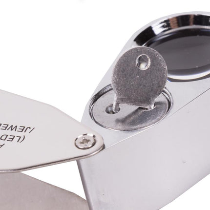 Benson Juweliersloupe 40x - Met Witte en Blauwe LED Verlichting