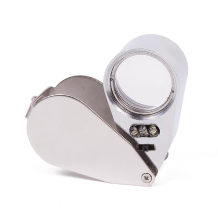 Benson Juweliersloupe 40x - Met Witte en Blauwe LED Verlichting