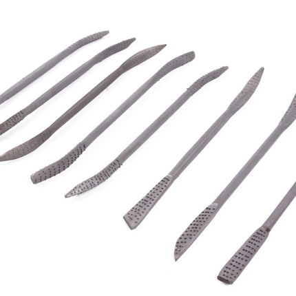 Benson Houtrasp Set - 8-delig - Massief Staal - 185 mm