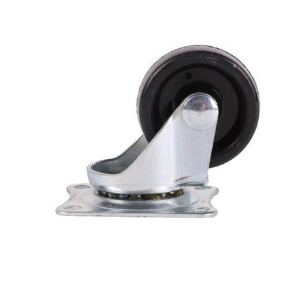Benson Zwenkwiel Set 50 mm Zwart (4 stuks) - Meubelwielen