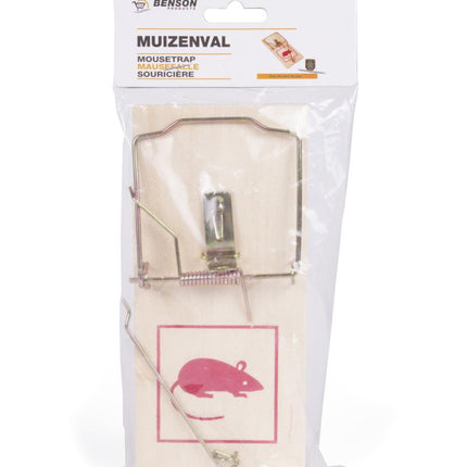 Benson Houten Muizenval - Jumbo Formaat - 170 x 80 mm - Ongediertebestrijding