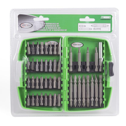 Hofftech Bitset CV Profi - 45-delig - Chroom Vanadium - Inclusief Magnetische Bithouder