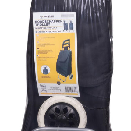 Benson Boodschappentrolley Fun Color - 40 Liter - Max. 25 kg - 96 cm Hoog