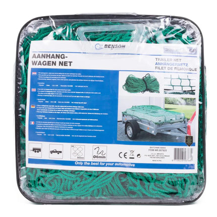 Benson Aanhangernet Profi - 300 x 160 cm - UV-Bestendig - Inclusief Tas