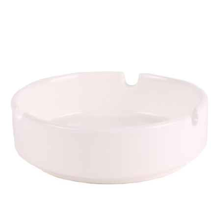 Benson Porseleinen Asbak - Wit - Ø 10 cm - Elegant & Duurzaam