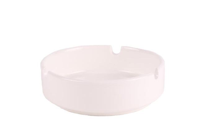 Benson Porseleinen Asbak - Wit - Ø 10 cm - Elegant & Duurzaam