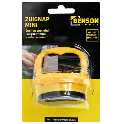 Benson Compacte Vacuümzuignap 55 mm - 11 kg Trekkracht - Geel