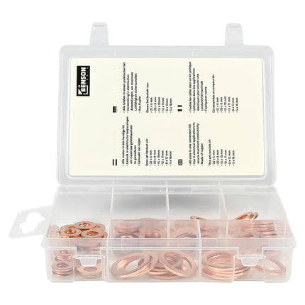Benson Koperen Ringenset Assortimentsbox – 80-delig – 6 Maten
