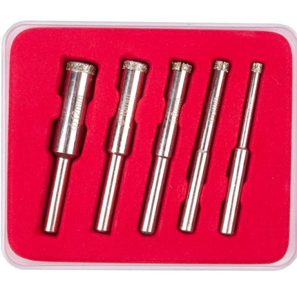 Hofftech Diamantborenset - 7-delig - 4 t/m 12 mm - Inclusief Boormal