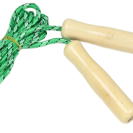 Benson Kinderspringtouw - Houten Handvatten - 218 cm - Kleurenmix