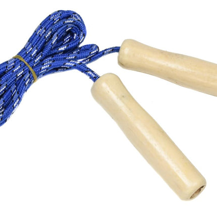 Benson Kinderspringtouw - Houten Handvatten - 218 cm - Kleurenmix
