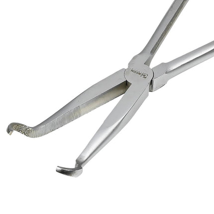 Benson Langneus Rondbektang - Ergonomisch - Gekartelde Grip - Zwart/Geel