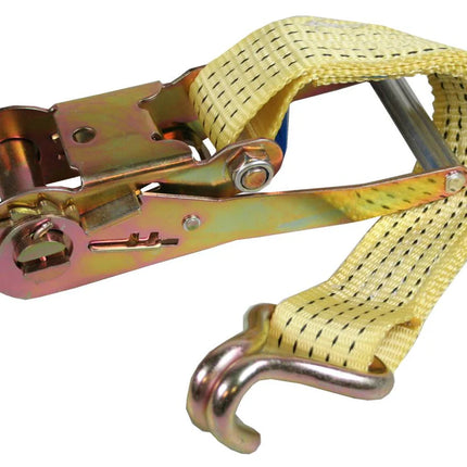 Benson Professionele Spanband Ratel met Haak – 0,5 Meter – 5 Ton – Geel