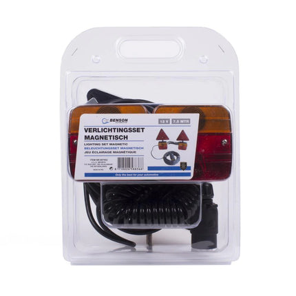 Benson Aanhangerverlichting Magnetisch - 7,5m Kabel - 7-Polig