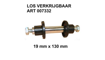 Reservewiel staal - 260 x 85 mm - voor steekwagen en bolderkar - rood