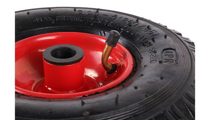 Reservewiel staal - 260 x 85 mm - voor steekwagen en bolderkar - rood