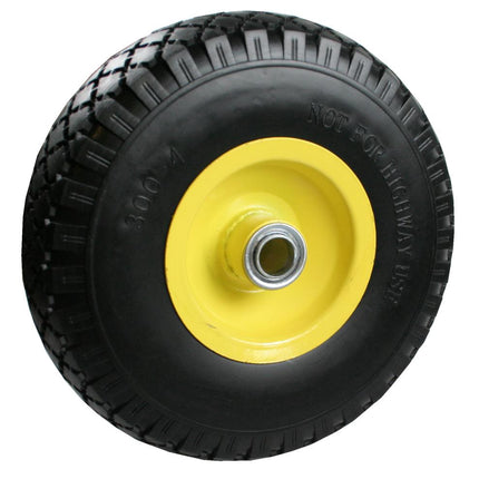 Benson Anti-lek Wiel 3.00-4" - 260x85mm - Stalen Velg - Geel