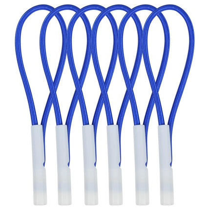 Benson Elastiekset met Pijpje - 22 cm - 6 Stuks - Blauw/Wit - 50% Rek