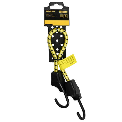 Benson Zware Bagagespin – 45 cm – Geel/Zwart – Elastisch en Veilig