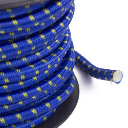Benson Elastiek op rol 8mm x 20 Meter - Blauw/Geel - Weerbestendig