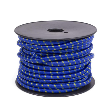 Benson Elastiek op rol 8mm x 20 Meter - Blauw/Geel - Weerbestendig