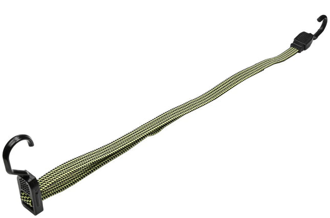 Benson Verstelbaar Spanelastiek met Haak – 25 tot 115 cm – Groen/Zwart