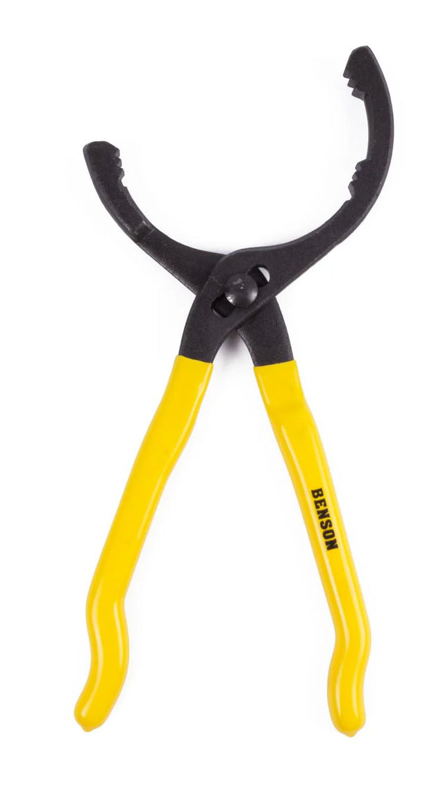 Benson Verstelbare Oliefiltertang – Ø 63-116 mm – Zelfklemmend – Rubberen Grip