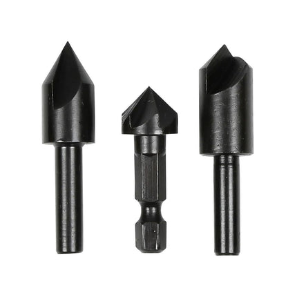 Benson Verzinkboorset - 3-delig - 1/4" HEX Snelsluiting - Voor Hout & MDF
