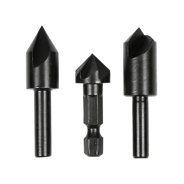 Benson Verzinkboorset - 3-delig - 1/4" HEX Snelsluiting - Voor Hout & MDF