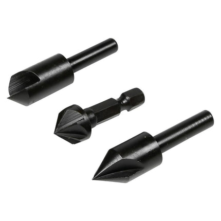 Benson Verzinkboorset - 3-delig - 1/4" HEX Snelsluiting - Voor Hout & MDF