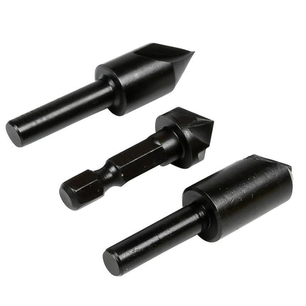 Benson Verzinkboorset - 3-delig - 1/4" HEX Snelsluiting - Voor Hout & MDF