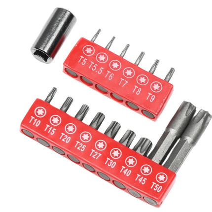 Benson Torx Bitset - 16-delig - Chroom Vanadium - Inclusief Security Bits