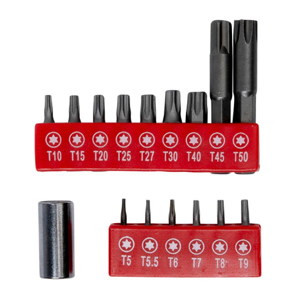 Benson Torx Bitset - 16-delig - Chroom Vanadium - Inclusief Security Bits