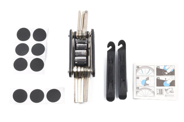 Benson Fietsreparatieset Profi - 16-delig - Inclusief Multitool & Zelfklevende Patches