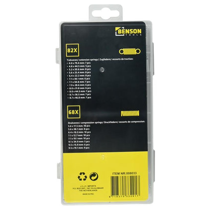 Benson Veren Set 150-delig – Trek- en Drukveren – Assortimentsbox