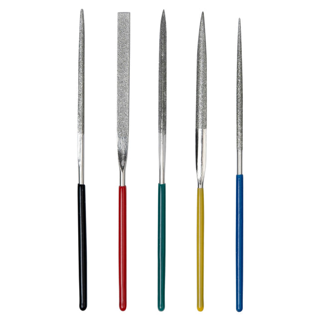 Benson Micro Diamantvijlset - 5-delig - 100 mm - Voor Precisiewerk