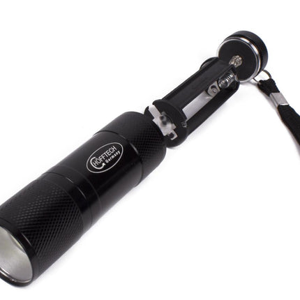 Hofftech Compacte LED Zaklamp – 9 Heldere LED's – 9 cm – Lichtgewicht & Robuust – Zwart